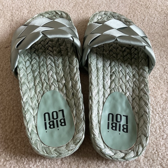 Bibi Lou Satin Slide Sandals - Picture 6 of 7